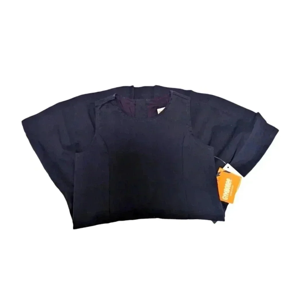 NWT Gymboree Girls' Sleeveless Twill Pleated Jumper Dress SZ 4T Navy